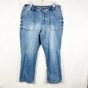 Time and Tru High Rise Jeans Blue Womens Plus Size 16 Medium Wash